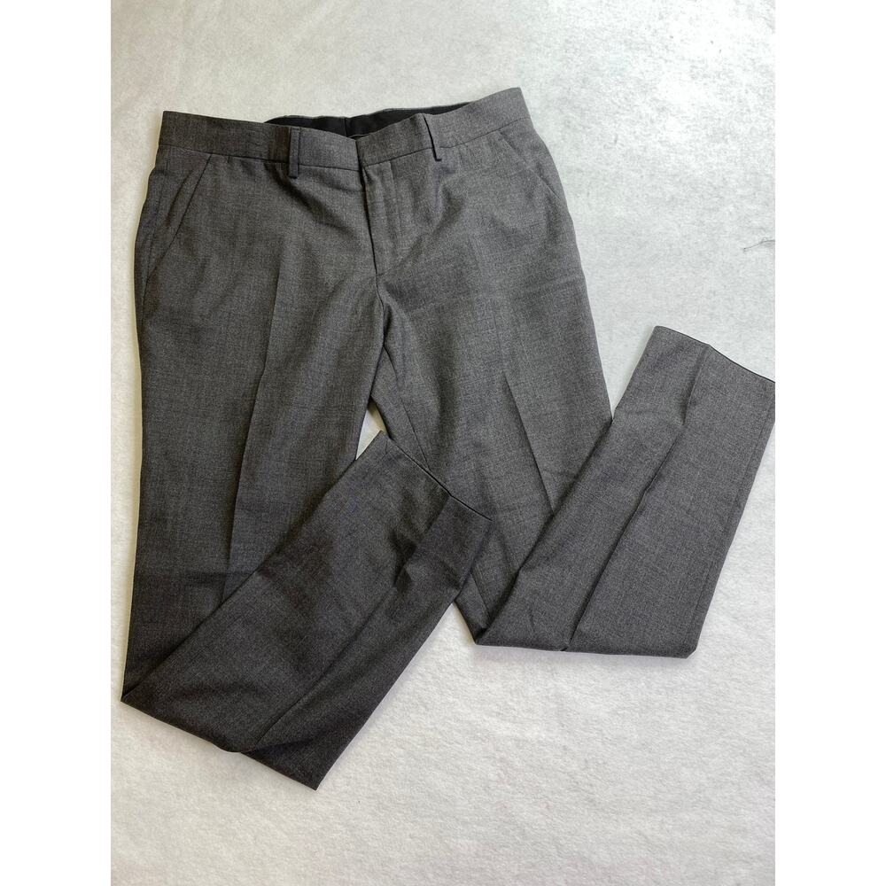NWT J.Lindeberg Men's Paulie Slim Fit Comfort Wool Gray Dress Pants, 295$, 36x33 - Picture 2 of 4